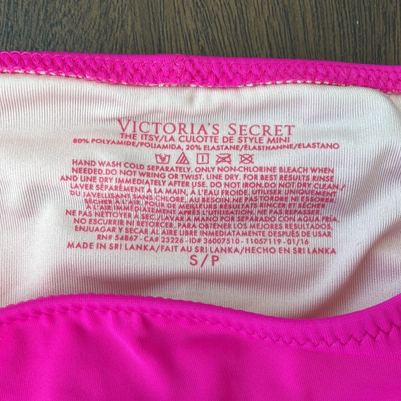 Victoria’s Secret neon hot pink color block bikini - Picture 3 of 5